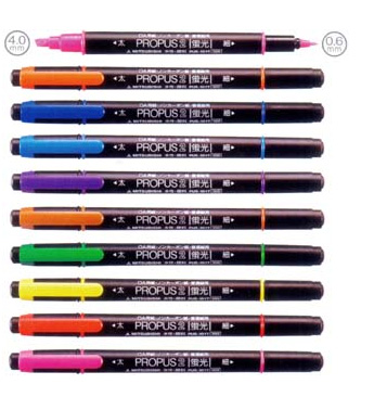 PUS-101T 双头荧光记号笔